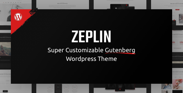 Zeplin | Creative Gutenberg One Page WordPress Theme Logo